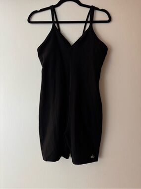 Alo Alosoft black Strappy Active Romper